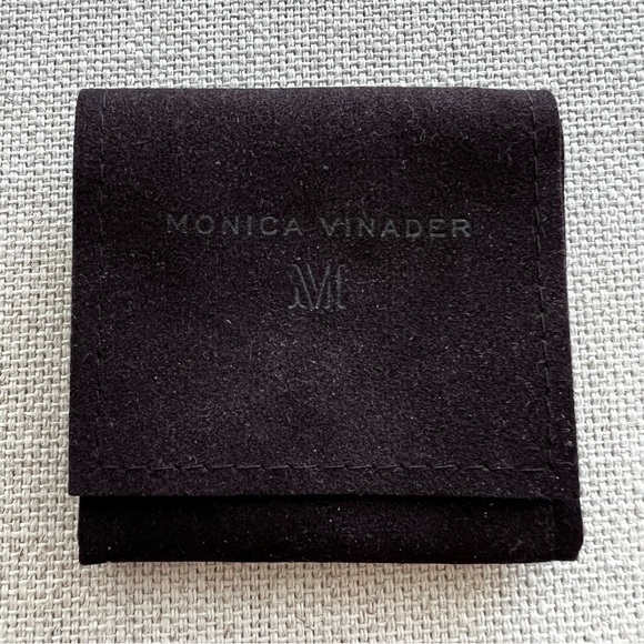 MONICA VINADER Small Microfiber Velvet Pouch - Picture 2 of 2